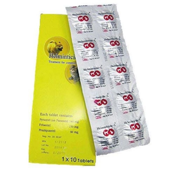 Helminticide-L Dewormer Tablet for Dogs and Cats
