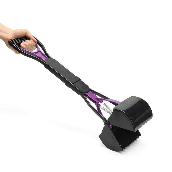 Foodie Puppies Large Size Foldable Pet Pooper Scooper Long Handle Poop Scoop Dog Sanitary Waste Pickup Removal Suitable for Any Dogs