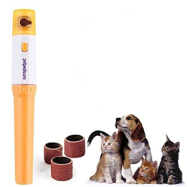Pets Empire Pet Dog Cat Electric Nail Grinder Trimmer Care Clipper Painless Pedicure Kit