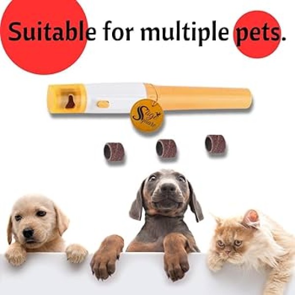 Pets Empire Pet Dog Cat Electric Nail Grinder Trimmer Care Clipper Painless Pedicure Kit