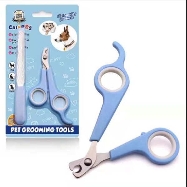 Pet Cat Dog Nail Cutter with Clipper Stainless Steel