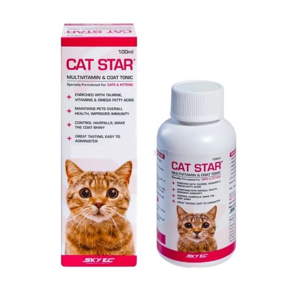 Cat Star Multivitamin & Coat Tonic Vitamin Syrup - 100ml