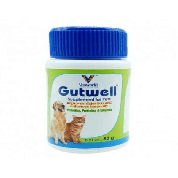 Gutwell Gut Health Powder, Prebiotics, Probiotics & Enzymes For Dogs And Cats