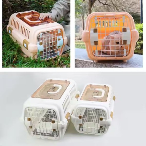 Multi Ventilation Super Premium Pet Cat Dog Puppy Carrier Box - (30 x 49 x 32 cm)