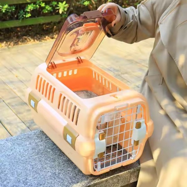 Multi Ventilation Super Premium Pet Cat Dog Puppy Carrier Box - (30 x 49 x 32 cm)
