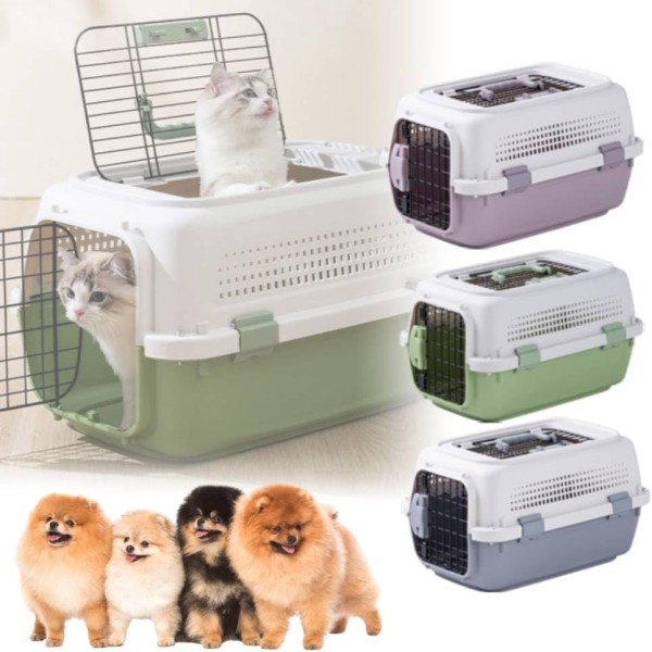Top Opening Pet Carrier for Dogs and Cats - (58 x 37 x 34cm)