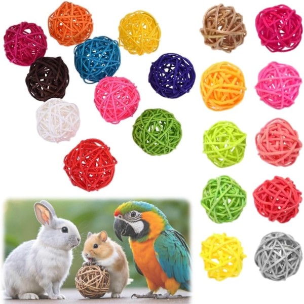 Colorful Pet toy Random Colors,(3 cm) Rabbit, Hamster, Cat, Chewing Toy