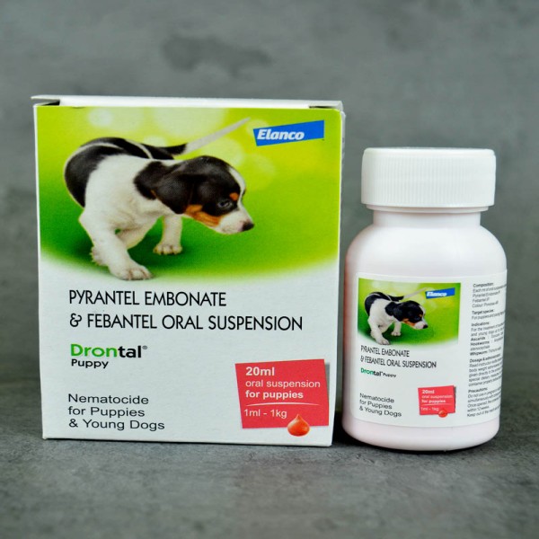 Drontal Puppy Deworming Syrup 20ml For Puppy Dog
