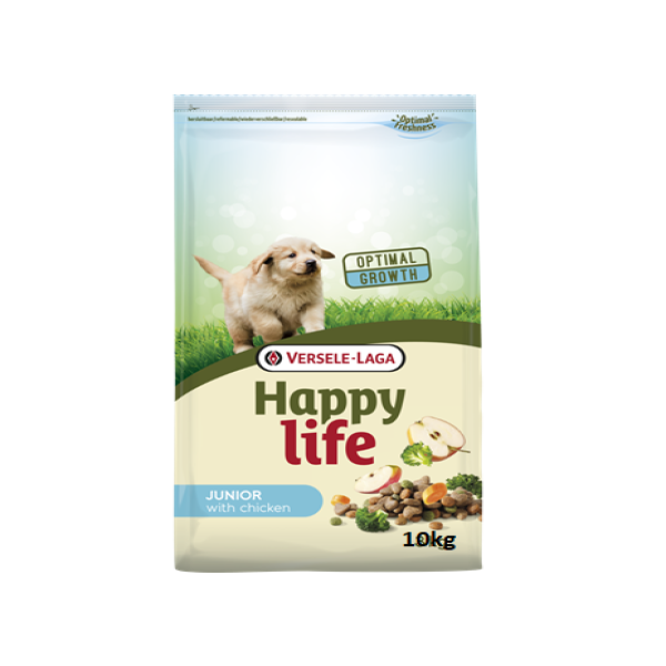 Happy Life Junior With Chicken Dry Dog Food 10kg