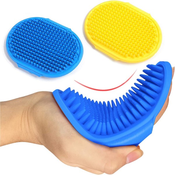 Pet Shampoo Bath Brush Shedding Soothing Massage For Cats & Dogs