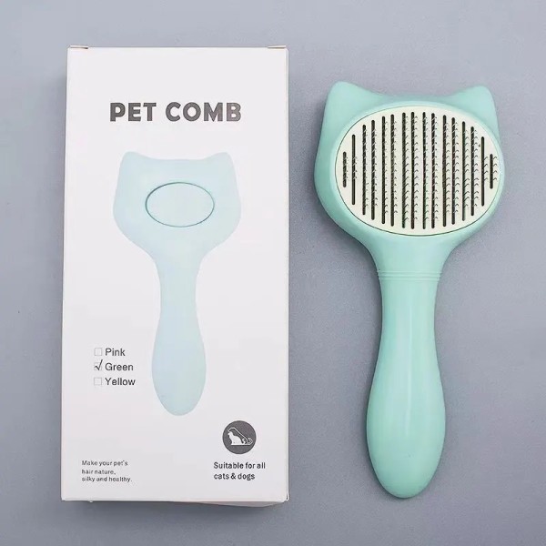 Pet Hair Removal Brush Grooming Comb Self Cleaning Dog Slicker Brush