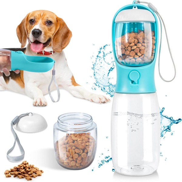 Portable Pet Water Bottle & Food Cup, Perfect for Dogs & Cats | Leak-Proof Outdoor