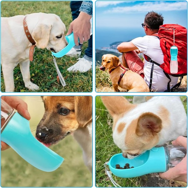 Portable Pet Water Bottle & Food Cup, Perfect for Dogs & Cats | Leak-Proof Outdoor