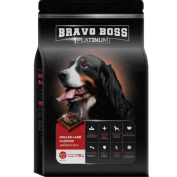 Bravo Boss Dry Dog Food Platinum - Grilled Lamb Flavor 1.75kg