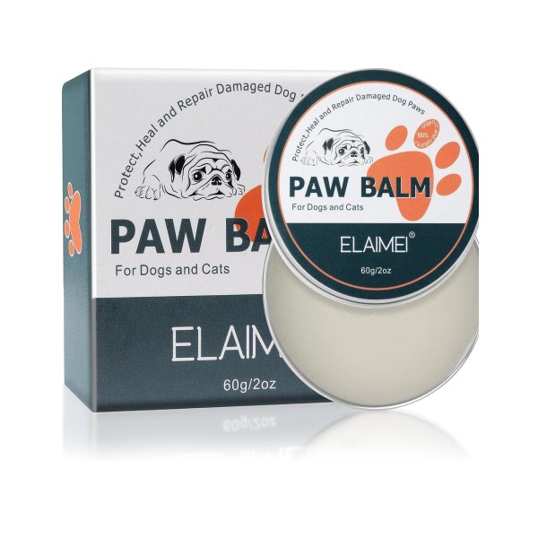 Paw Protection Cream For Cats & Dogs 60g | Dry Cracked Nose Care Natural Cream Moisturizer Ointment Balm Dry Cracked Crinkle Skin