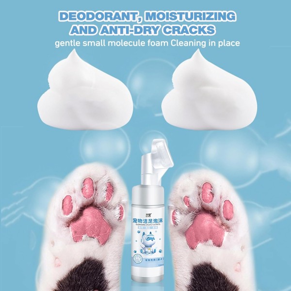 Pet Paw Cleaner for Cat, Kitten, Large Dogs, Puppy Paw Cleaner 150ml | Puppy Foot Cleaner Brush
