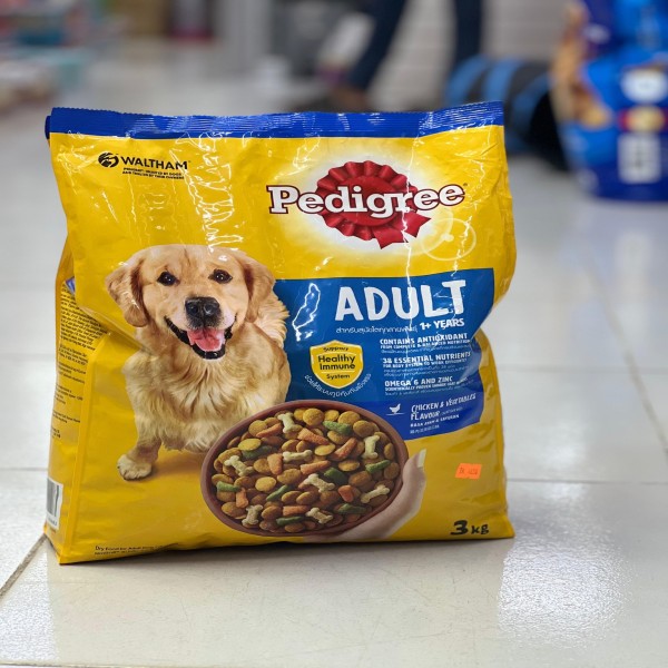 Pedigree Adult Dry Dog Food - Chicken & Vegetables 3kg | All Breed Dogs