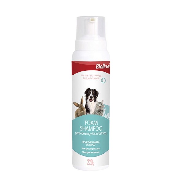 Bioline Dry Foam Shampoo For Cat, Dog & Small Animal