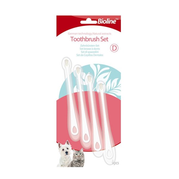 Bioline Toothbrush Set for Cat and Puppy