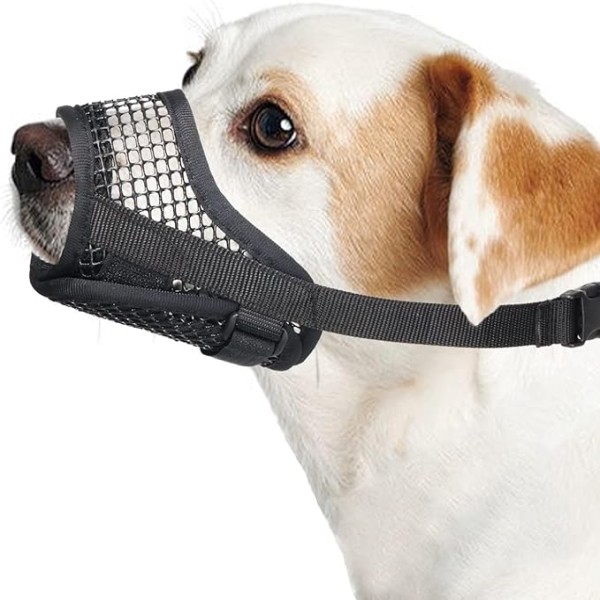 Dog Muzzle, Breathable Mesh Puppy Muzzles for Small Medium Large Dogs