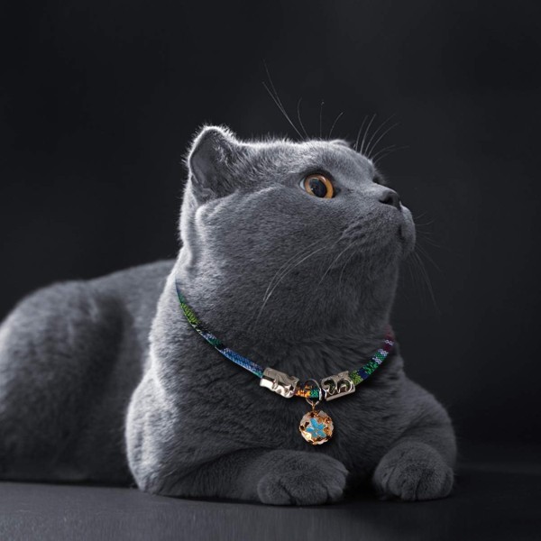 1Pc Bell Collar Cat Necklace Pet Bell Necklace Cat Crystal Collars Small Puppy