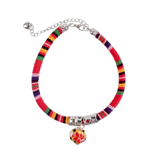 1Pc Bell Collar Cat Necklace Pet Bell Necklace Cat Crystal Collars