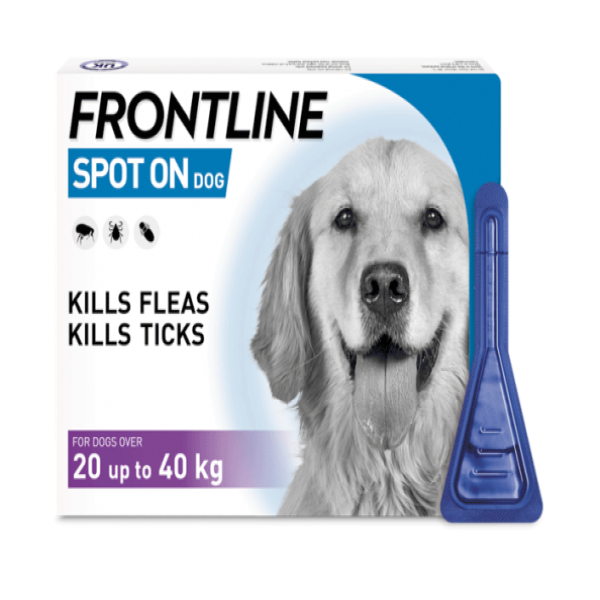Frontline Plus Flea And Tick Treatment Spot-on For Dogs 20-40kg