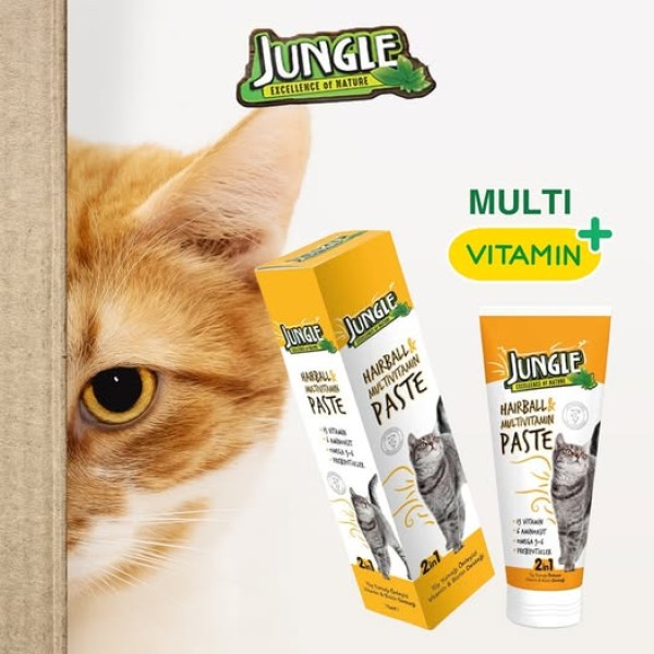 Jungle Cat Hairball & Multivitamin Paste 2 in 1 75g