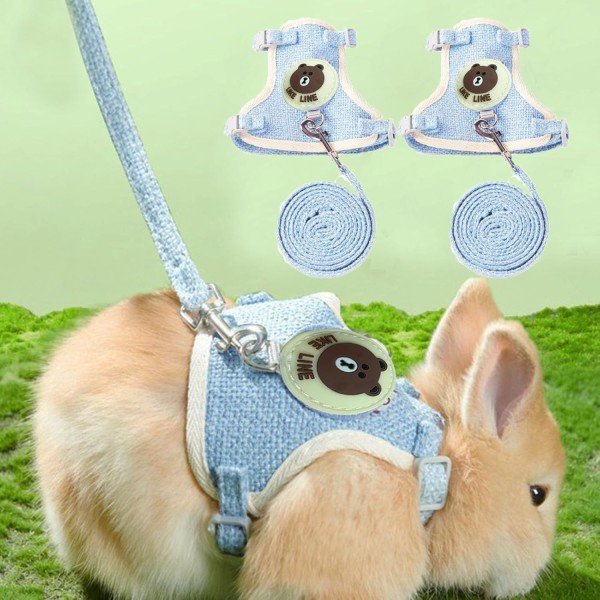 Rabbit Harness and Leash Set | Adjustable Bunny Harness