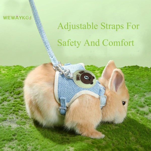 Rabbit Harness and Leash Set | Adjustable Bunny Harness