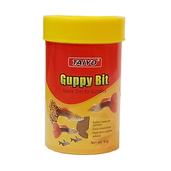 TAIYO Guppy Bit Fish Food 45gm