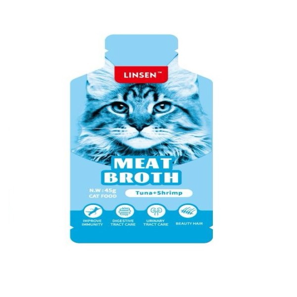 Linsen Cat Meat Beoth Food - Tuna & Shrimp For All Age Cats 45g | Cat Wet Food