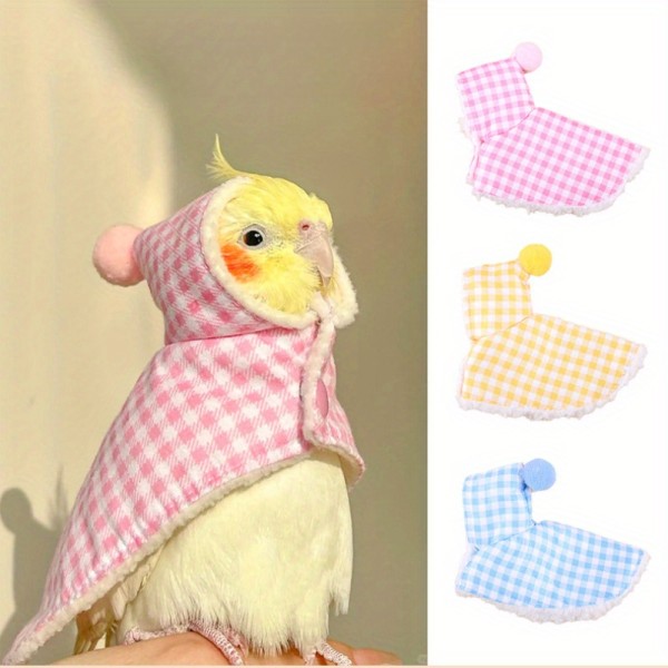 Cute Bird Costume, Parrot Cloak Cosplay Photo Prop, Bird Clothes for Budgerigar, African Greys Parakeet, Conure, Cockatiel, Mynah, Love Birds, Finches