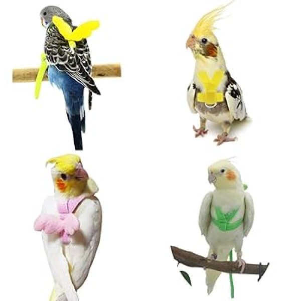Outdoor Training Flying Toy Elastic Light Weight Parrot Bird Harness