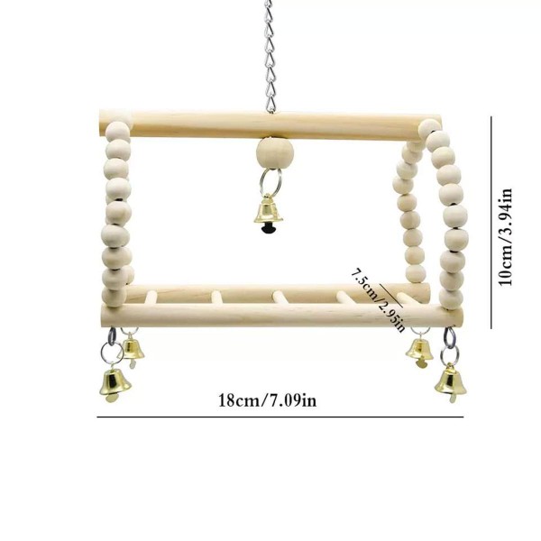 Bird Swing Toy | Bird Cage Perch Toy