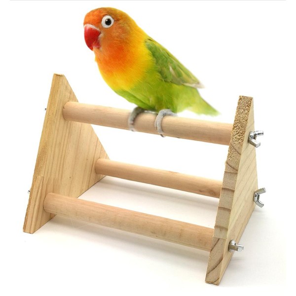 Bird Stand Bird Site Natural Wooden Bird Toy