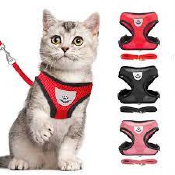 Cat Jacket Harness & Leash Set For Puppy & Cat