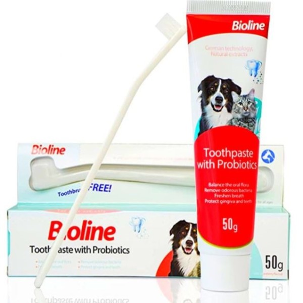 Bioline Balance Oral Flora Probiotic Toothpaste 50g For Cats & Dogs | Pet Toothpaste