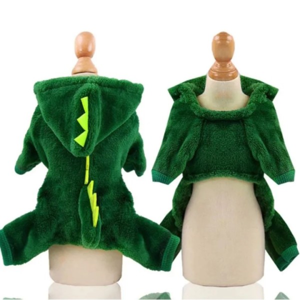 Soft Dinosaur Dragon Costume Dress for Cats and Small Dogs