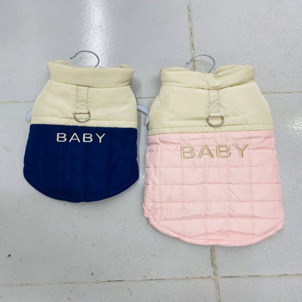 Cat Small Dog Coat for Pet Boy Girls Colorblock Pet Jacket with D-ring Windproof