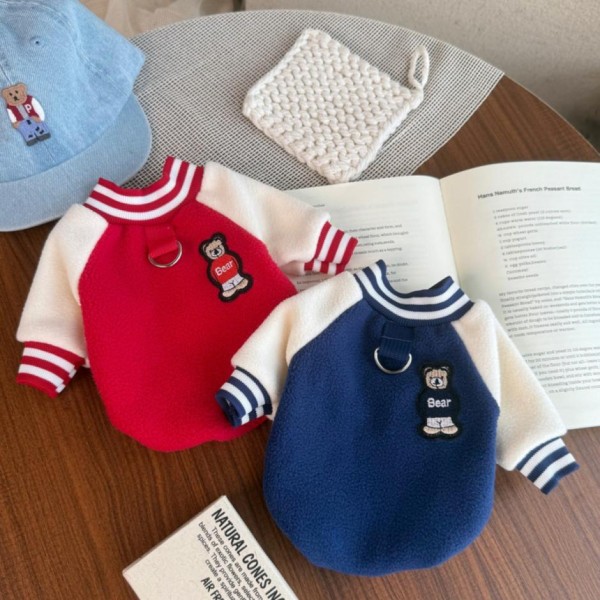 Cat Small Dog Sweater Sweatshirt - Winter Warm Knitted Bear Design