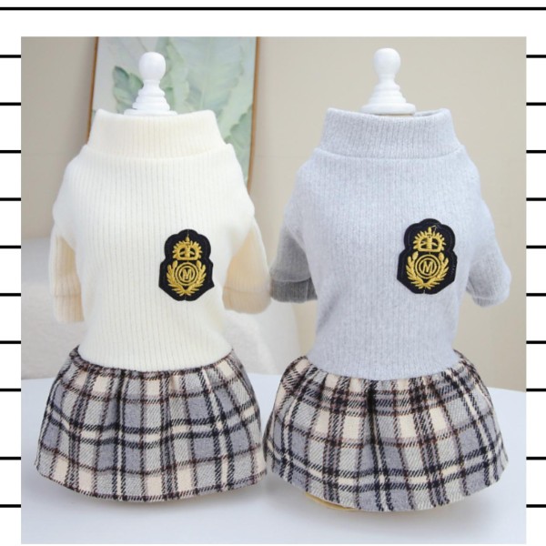 Pet Cat Small Dog Jumper Dresses for Girls Cat Small Dog Soft Comfortable
