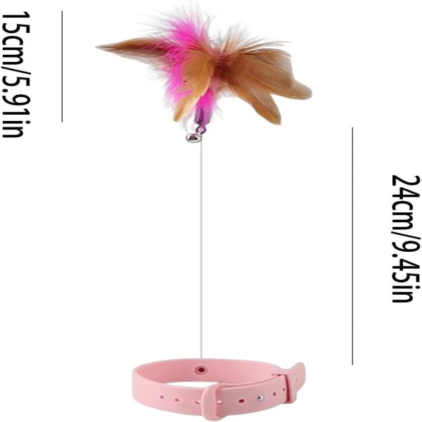 Cat Toy Feather Stick Included 2-in-1 Cat Playing