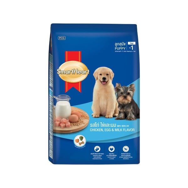 SmartHeart Puppy Dry Dog Food - Chicken, Egg & Milk Flavour 2.7kg