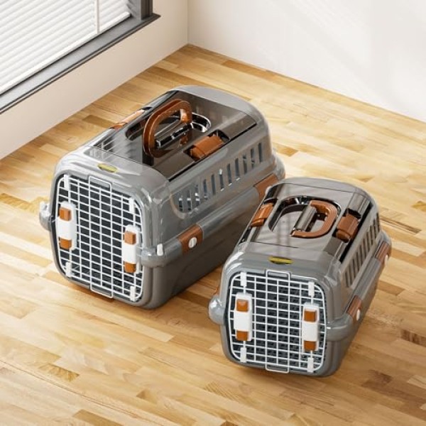 Double Door Pet Carrier Airline Approved Standard (Size: 32*49*30cm)