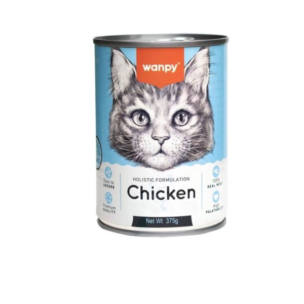 Wanpy Holistic Formulation Cat Can Food Chicken 375g