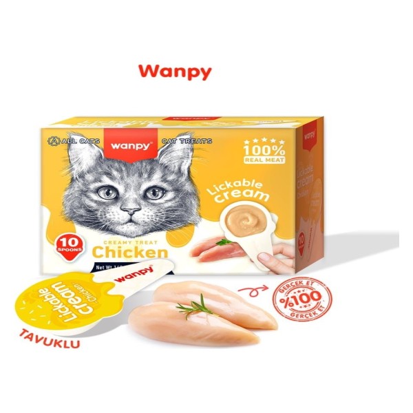 Wanpy Chicken Spoon Cream Cat Treat 16gm