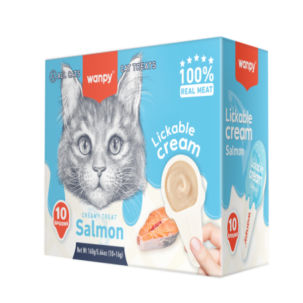 Wanpy Salmon Spoon Cream Cat Treat 16gm