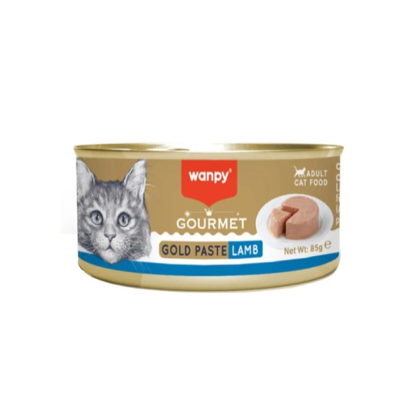 Wanpy Gourmet Gold Paste Adult Cat Can Food Lamb 85gm