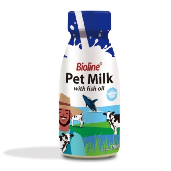 Bioline Pet Milk With Fish Oil For Cat & Dog 220ml